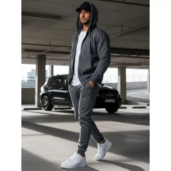  Pánská mikina DSTREET BX2196 TMAVĚ ŠEDÁ 