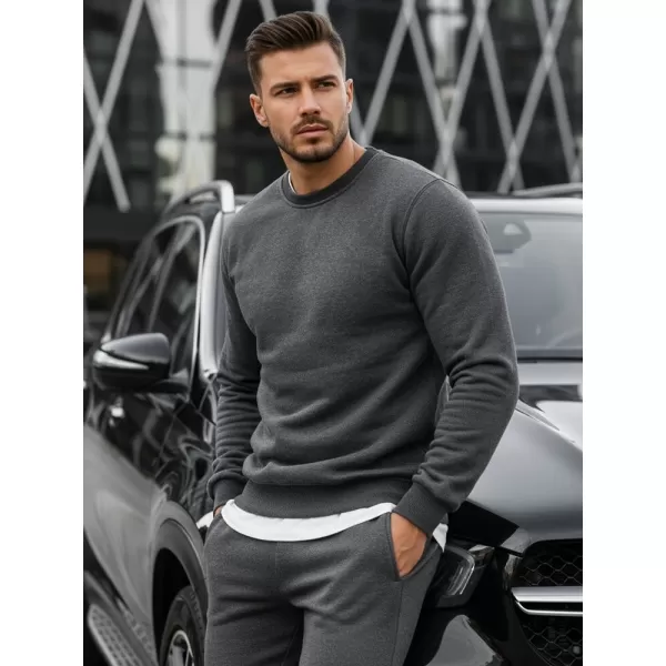  Pánská mikina DSTREET BX2405 TMAVĚ ŠEDÁ 