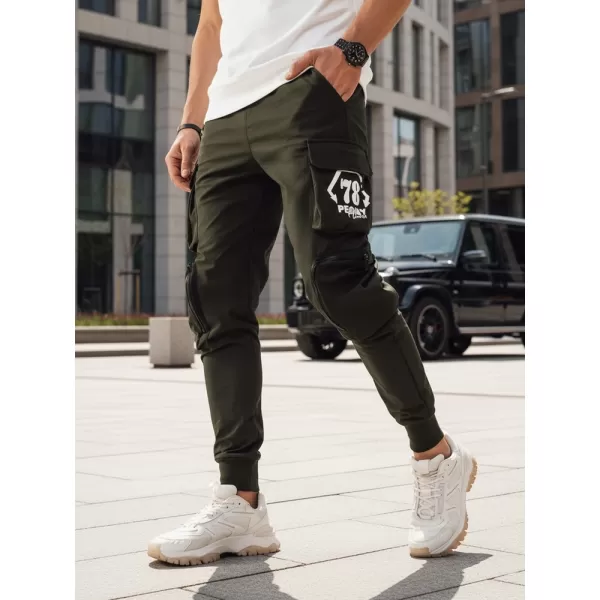  Pánské kalhoty DSTREET UX4165 ZELENÁ 
