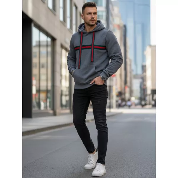  Pánská mikina DSTREET BX5937 ŠEDÁ 