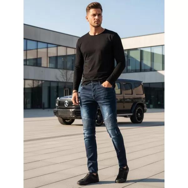  Pánské kalhoty DSTREET UX3804 MODRÁ 