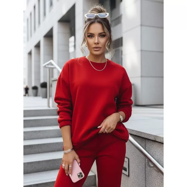  Dámská souprava DSTREET AY0732 ČERVENÁ 
