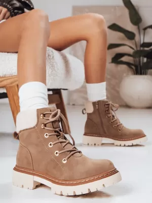 Dámské boty DSTREET ZY1291 KHAKI