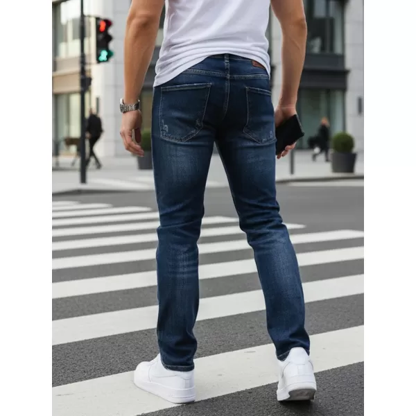  Pánské kalhoty DSTREET UX4479 MODRÁ 
