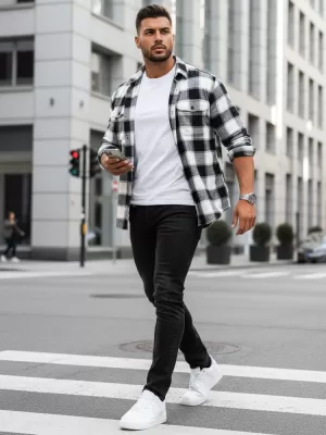 Pánské kalhoty DSTREET UX4483 ČERNÁ