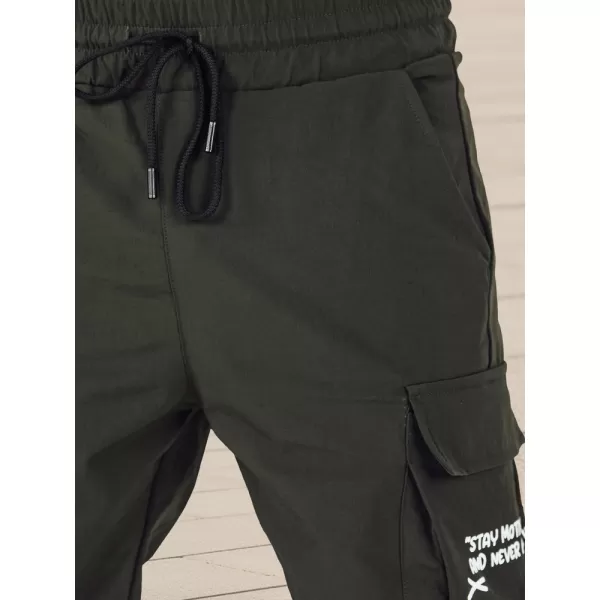  Pánské kalhoty DSTREET UX4162 ZELENÁ 