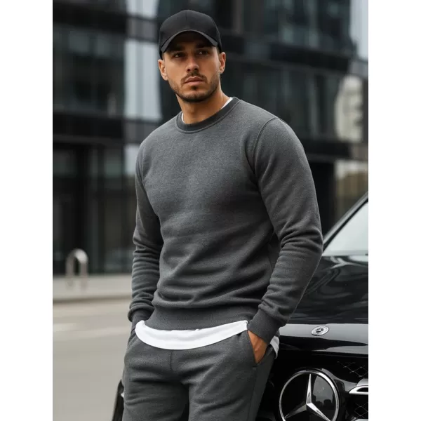  Pánská mikina DSTREET BX2405 TMAVĚ ŠEDÁ 
