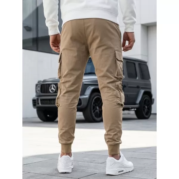  Pánské kalhoty DSTREET UX4166 BÉŽOVÁ 