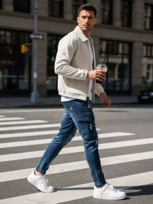 Pánské kalhoty DSTREET UX3271 MODRÁ