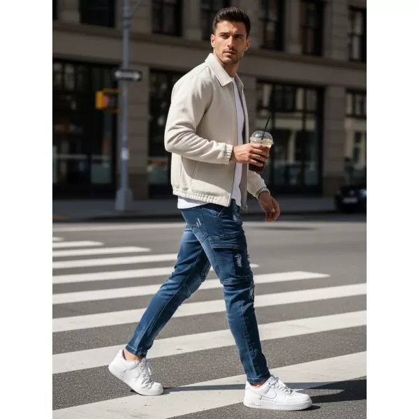  Pánské kalhoty DSTREET UX3271 MODRÁ 
