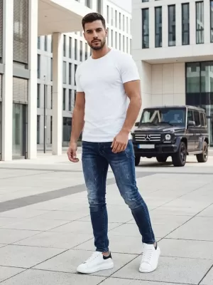 Pánské kalhoty DSTREET UX4242 MODRÁ
