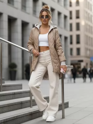Dámská bunda DSTREET TY5612 KARAMELOVÁ