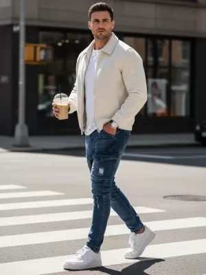 Pánské kalhoty DSTREET UX3270 MODRÁ