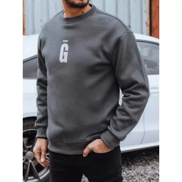  Pánská mikina DSTREET BX5921 TMAVĚ ŠEDÁ 