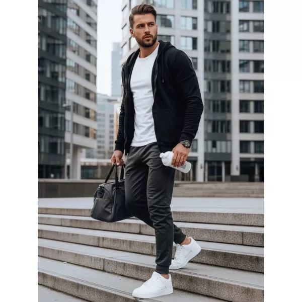  Pánské kalhoty DSTREET UX4123 TMAVĚ ŠEDÁ 