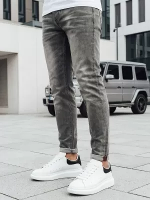 Pánské kalhoty DSTREET UX4228 SVĚTLE ŠEDÁ