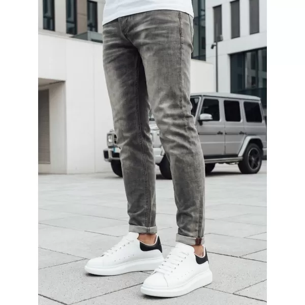  Pánské kalhoty DSTREET UX4228 SVĚTLE ŠEDÁ 