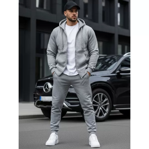  Pánská mikina DSTREET BX2412 SVĚTLE ŠEDÁ 