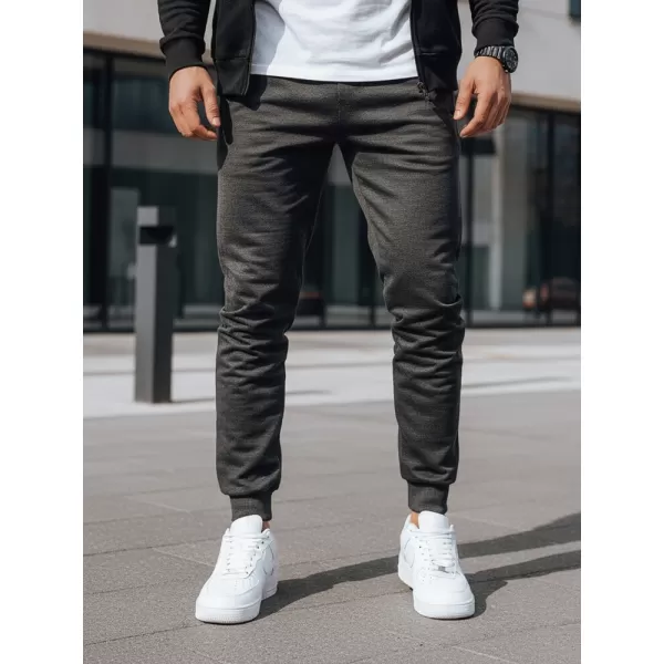  Pánské kalhoty DSTREET UX4123 TMAVĚ ŠEDÁ 