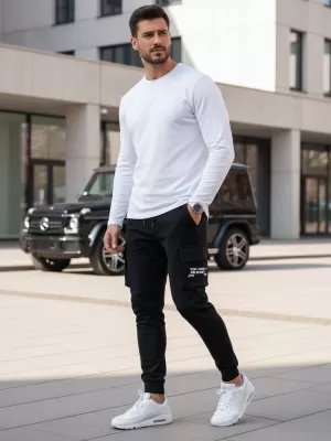 Pánské kalhoty DSTREET UX4161 ČERNÁ