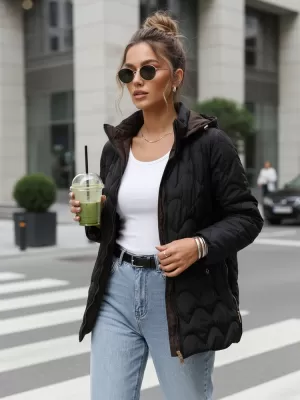 Dámská bunda DSTREET TY5625 ČERNÁ
