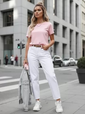 Dámské kalhoty DSTREET UY2884 BÍLÁ