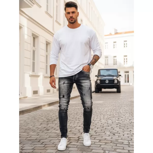  Pánské kalhoty DSTREET UX3996 SVĚTLE ŠEDÁ 