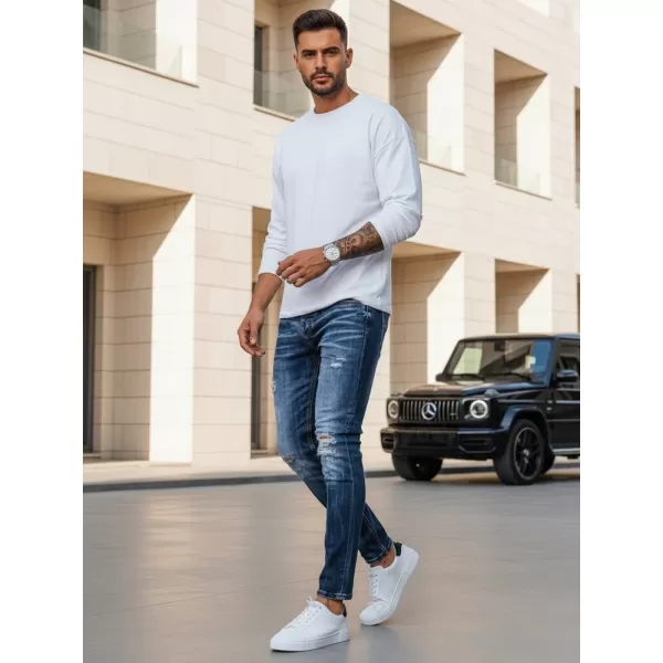  Pánské kalhoty DSTREET UX3948 MODRÁ 