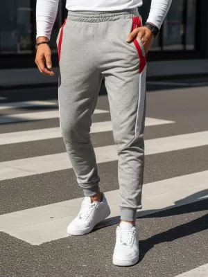 Pánské kalhoty DSTREET UX3204 SVĚTLE ŠEDÁ