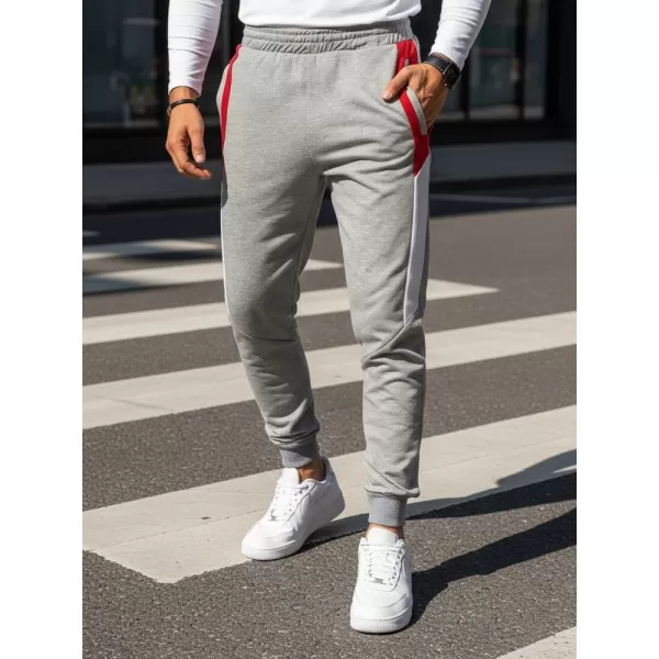  Pánské kalhoty DSTREET UX3204 SVĚTLE ŠEDÁ 