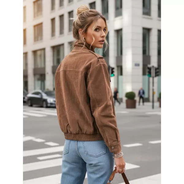  Dámská bunda DSTREET TY5644 HNĚDÁ 