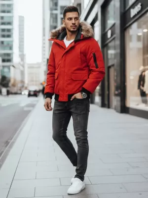 Pánská bunda DSTREET TX2875 ČERVENÁ