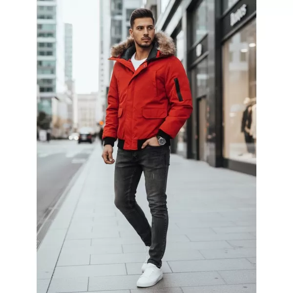  Pánská bunda DSTREET TX2875 ČERVENÁ 