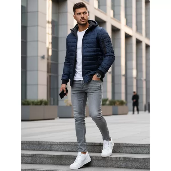  Pánská bunda DSTREET TX2228 TMAVĚ MODRÁ 
