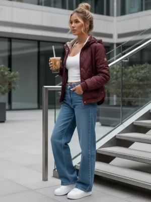 Dámská bunda DSTREET TY5615 FIALOVÁ