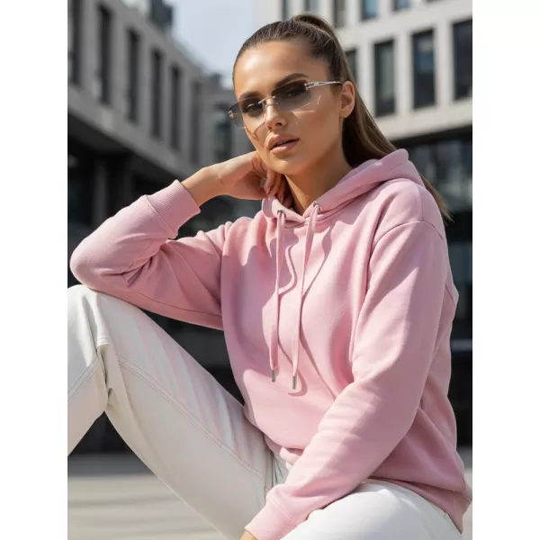  Dámská mikina DSTREET BY1137 RŮŽOVÁ 