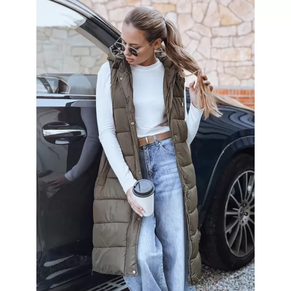  Dámská vesta DSTREET TY5268 ZELENÁ 