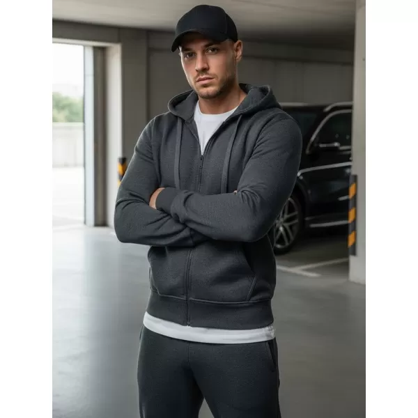  Pánská mikina DSTREET BX2196 TMAVĚ ŠEDÁ 