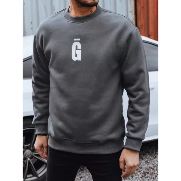  Pánská mikina DSTREET BX5921 TMAVĚ ŠEDÁ 
