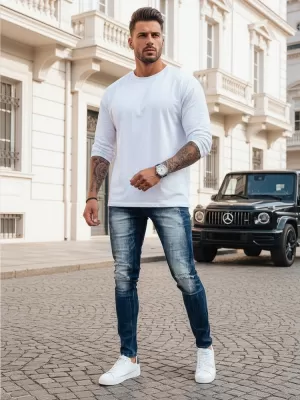 Pánské kalhoty DSTREET UX3993 NÁMOŘNÍ MODRÁ