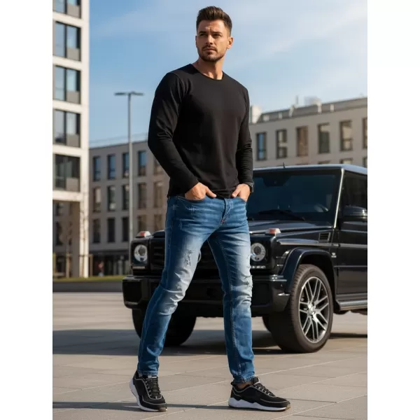  Pánské kalhoty DSTREET UX3821 MODRÁ 