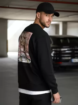 Pánská mikina DSTREET BX5947 ČERNÁ