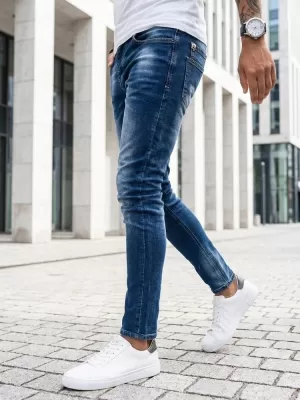 Pánské kalhoty DSTREET UX3991 SVĚTLE MODRÁ