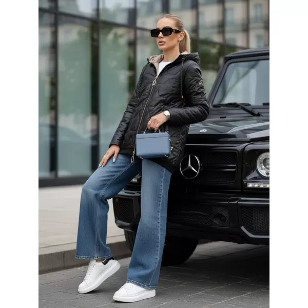  Dámská bunda DSTREET TY5546 ČERNÁ 