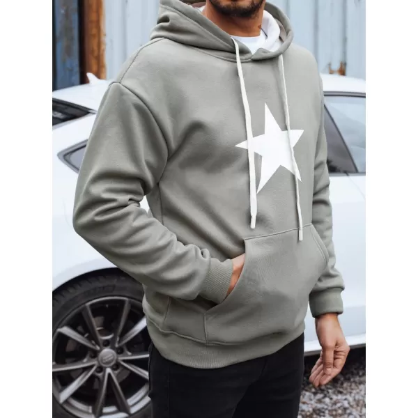 Pánská mikina DSTREET BX5928 KHAKI 