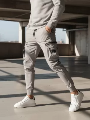 Pánské kalhoty DSTREET UX4156 TMAVĚ ŠEDÁ