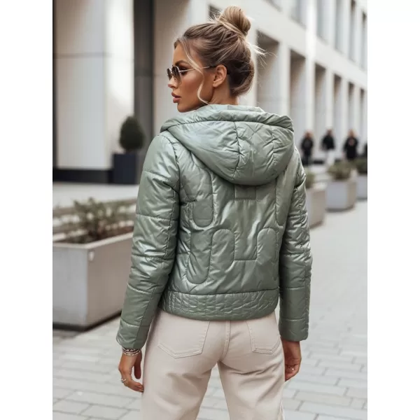  Dámská bunda DSTREET TY3712 ZELENÁ 
