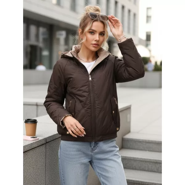  Dámská bunda DSTREET TY5671 HNĚDÁ 