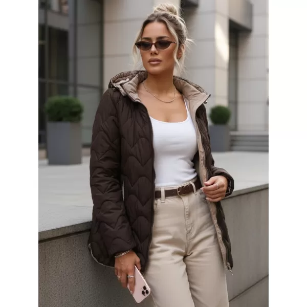  Dámská bunda DSTREET TY5623 HNĚDÁ 