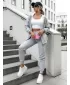 Dámská souprava DSTREET AY0778 SVĚTLE ŠEDÁ